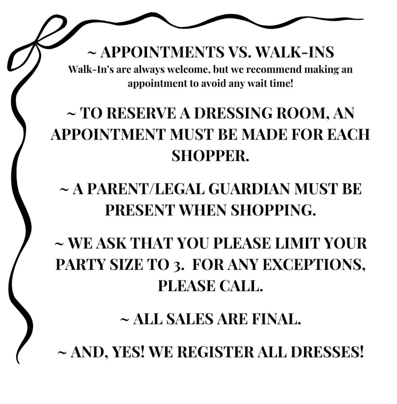 Appointment vs. Walk-Ins